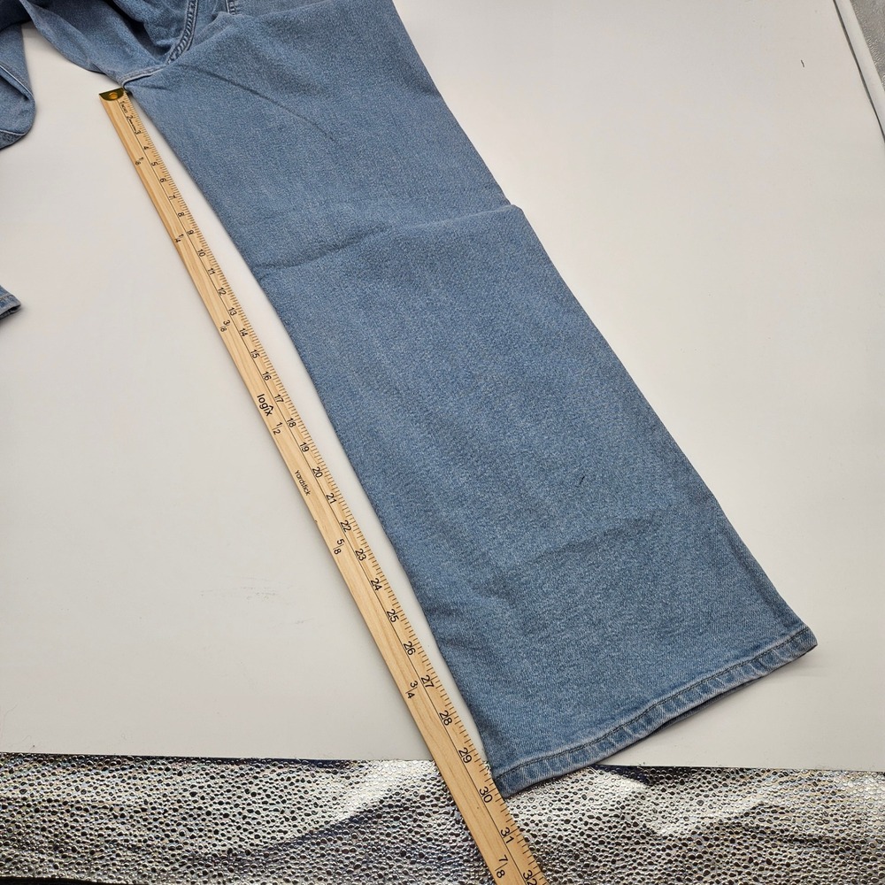 Levi Strauss Signature‎ Loose Straight Trouser High Rise Jeans Blue Size 4 W27 - Picture 8 of 11